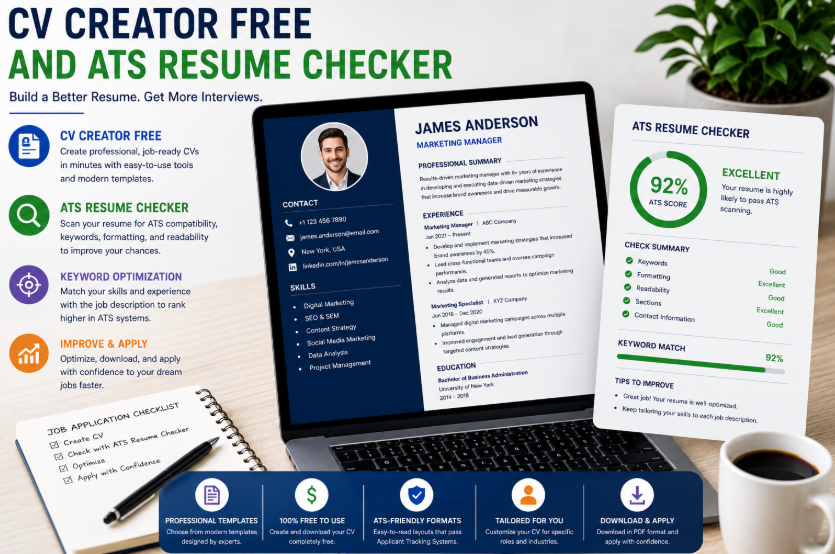 CV Creator Free and ATS Resume Checker: Build a Better Resume Before You Apply